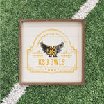 Load image into Gallery viewer, Kennesaw State Owls Artwork | Kennesaw State Owls Wall Art (Officially Licensed)Square
