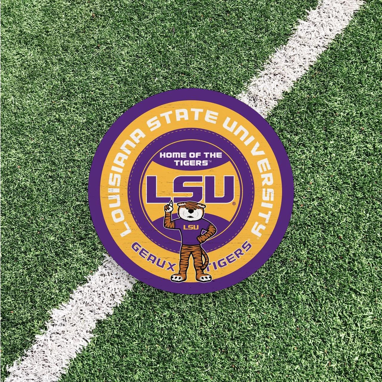 LSU Tigers Artwork | LSU Tigers Wall Art (Officially Licensed) Circle