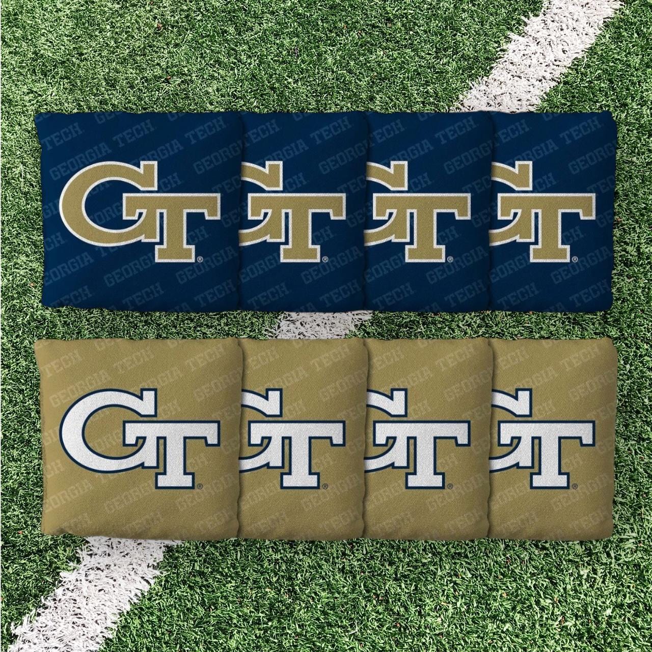 Georgia Tech Yellow Jackets Cornhole Boards 2x4 (Officially Licensed)