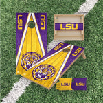 Load image into Gallery viewer, LSU Tigers Cornhole Boards 2x4 | Officially Licensed
