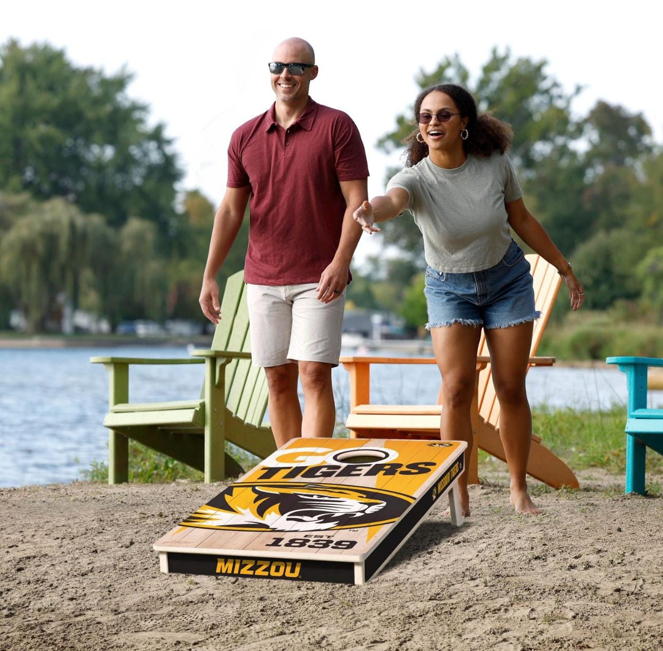 Missouri Tigers Cornhole Boards 2x4 (Officially Licensed)