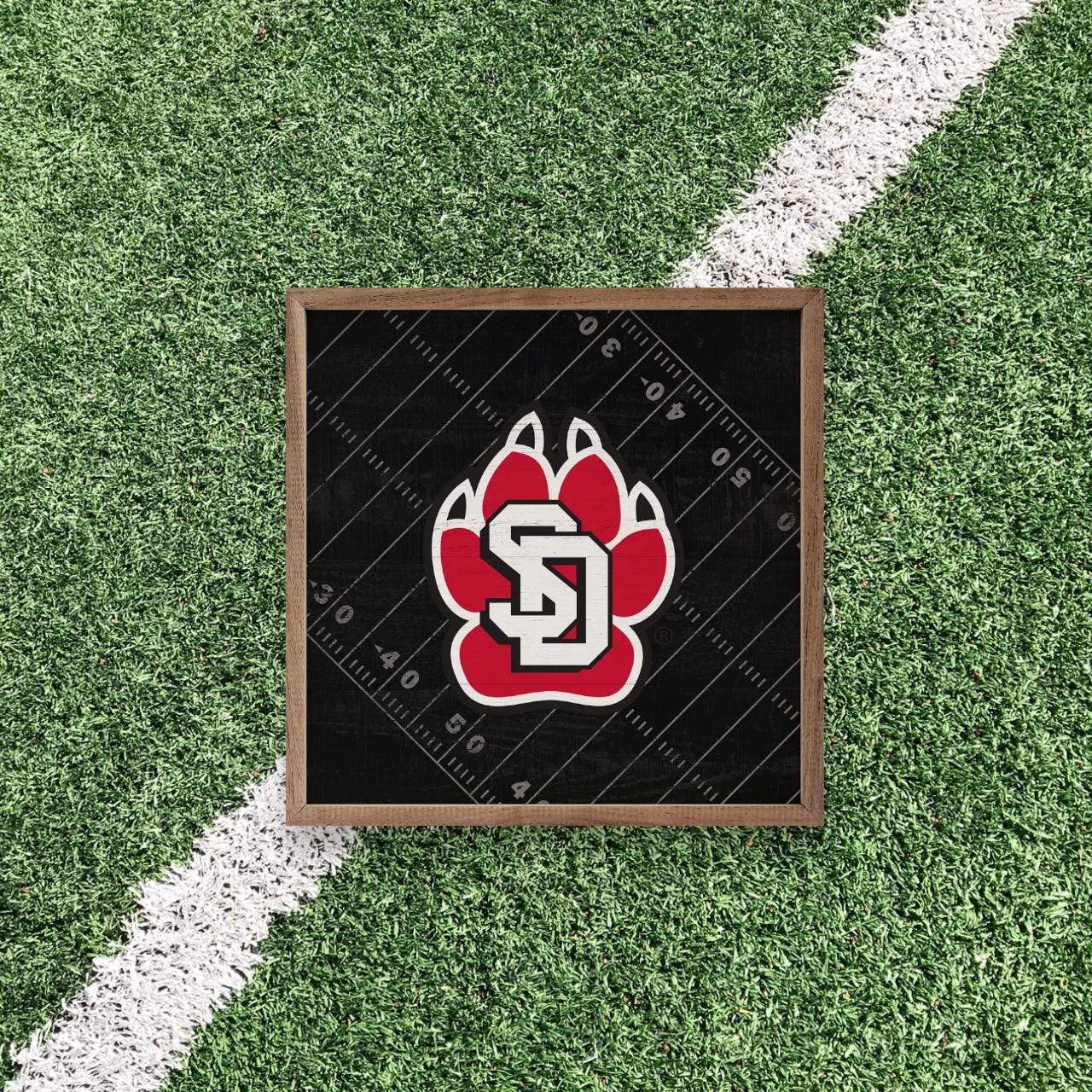 South Dakota Coyotes Artwork | South Dakota Coyotes Wall Art (Officially Licensed)Square