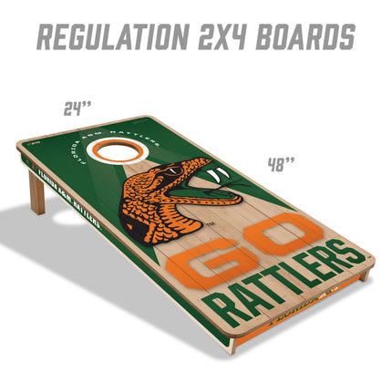 Florida A&M Rattlers 2x4 Slogan Series Cornhole Boards