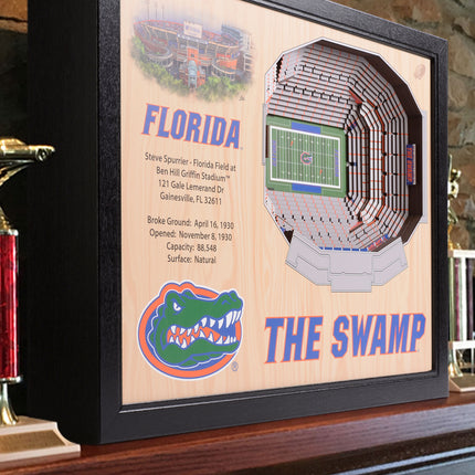 Florida Gators 25-Layer StadiumViews 3D Wall Art