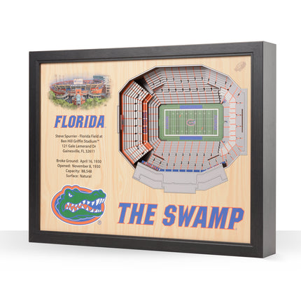 Florida Gators 25-Layer StadiumViews 3D Wall Art