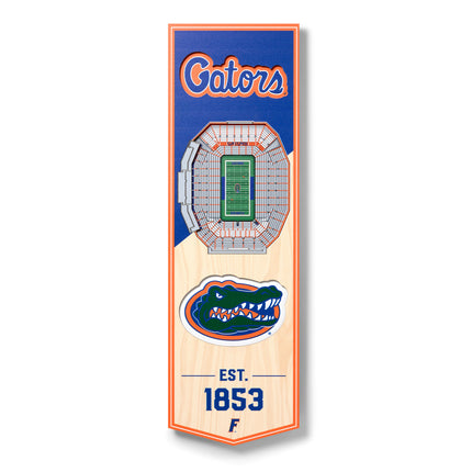 Florida Gators 3D Stadium 6x19 Banners