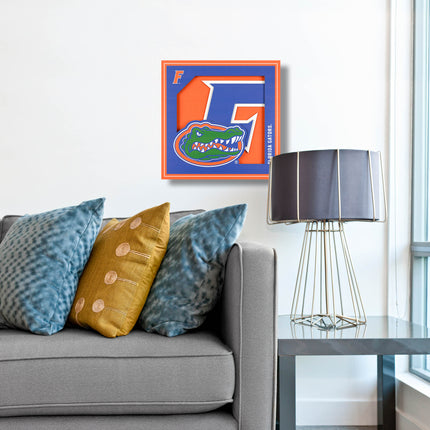 Florida Gators 3D Logo Series Wall Art - 12x12