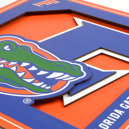 Florida Gators 3D Logo Series Wall Art - 12x12