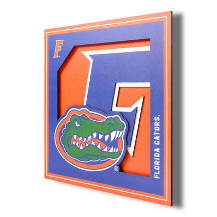 Florida Gators 3D Logo Series Wall Art - 12x12