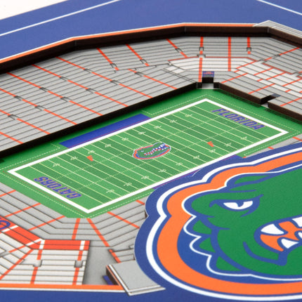 Florida Gators 3D StadiumView Wall Art 12x12