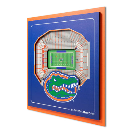 Florida Gators 3D StadiumView Wall Art 12x12