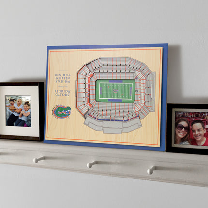 Florida Gators 5-Layer 3D StadiumView Wall Art