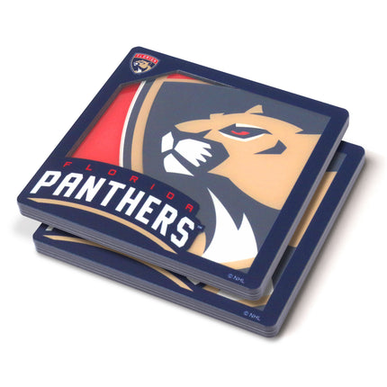 Florida Panthers 3D Logo Series Coasters