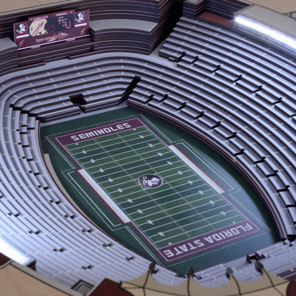 Florida State Seminoles 25-Layer StadiumView End Table