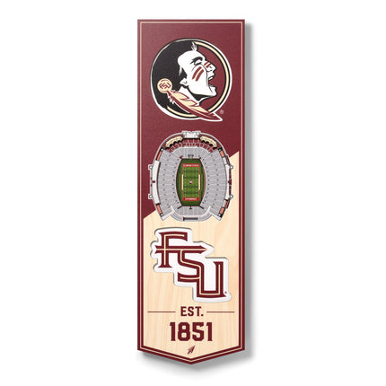 Florida State Seminoles 3D Stadium 6x19 Banners