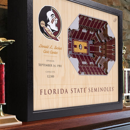 Florida State Seminoles 25-Layer StadiumViews 3D Wall Art