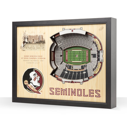 Florida State Seminoles 25-Layer StadiumViews 3D Wall Art