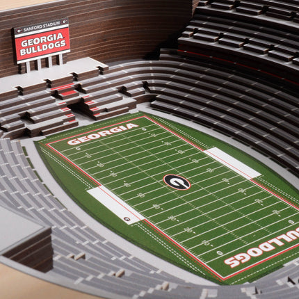Georgia Bulldogs 25-Layer StadiumViews 3D Wall Art