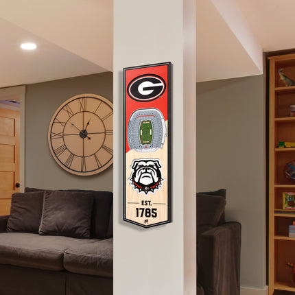 Georgia Bulldogs 3D Stadium 6x19 Banners