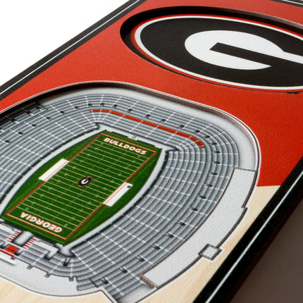 Georgia Bulldogs 3D Stadium 6x19 Banners