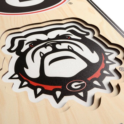 Georgia Bulldogs 8x32 3D Stadium Banner