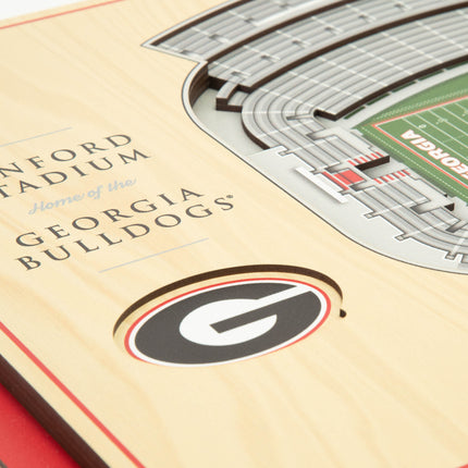 Georgia Bulldogs 5-Layer 3D StadiumView Wall Art