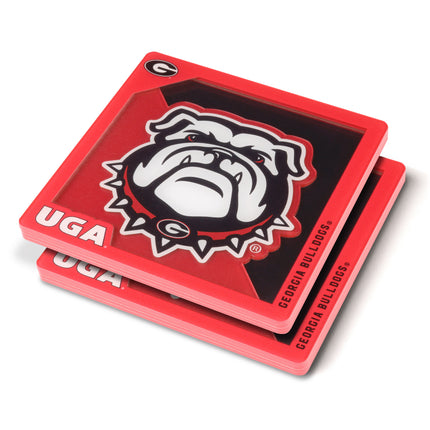 Georgia Bulldogs 3D Logo Series Coasters