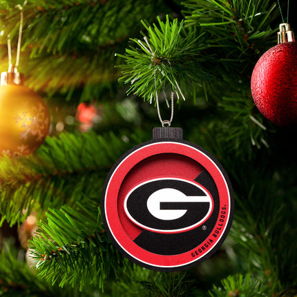 Georgia Bulldogs 3D Logo Series Ornament
