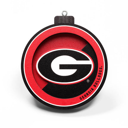 Georgia Bulldogs 3D Logo Series Ornament