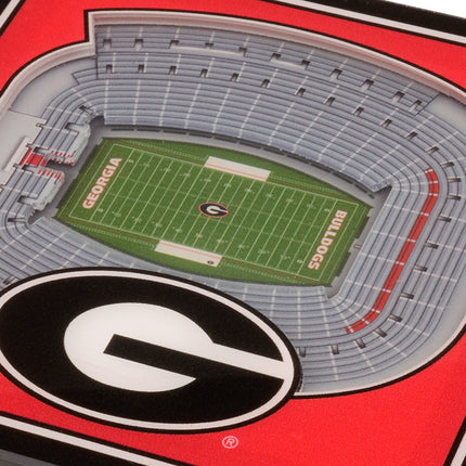 Georgia Bulldogs 3D Stadium View Coasters