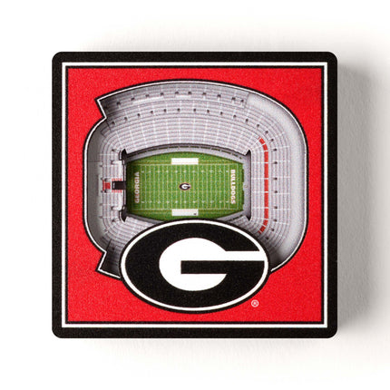 Georgia Bulldogs 3D StadiumView Magnets