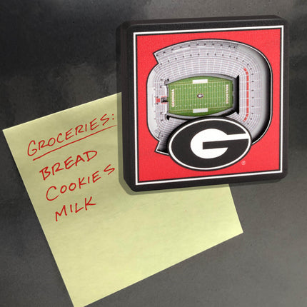 Georgia Bulldogs 3D StadiumView Magnets
