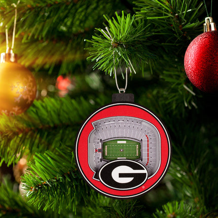 Georgia Bulldogs 3D StadiumView Ornaments