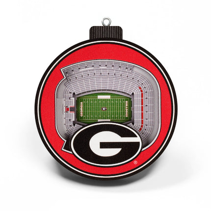 Georgia Bulldogs 3D StadiumView Ornaments