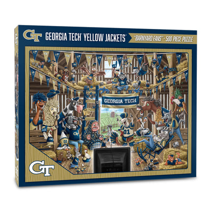 Georgia Tech Yellow Jackets Barnyard Fans Puzzle - 500 PC