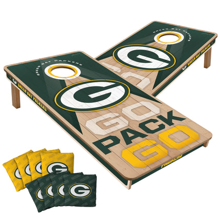 Green Bay Packers Cornhole Boards 2x4 Slogan Series