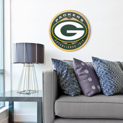 Green Bay Packers 3DX Circle Backer Wall Art