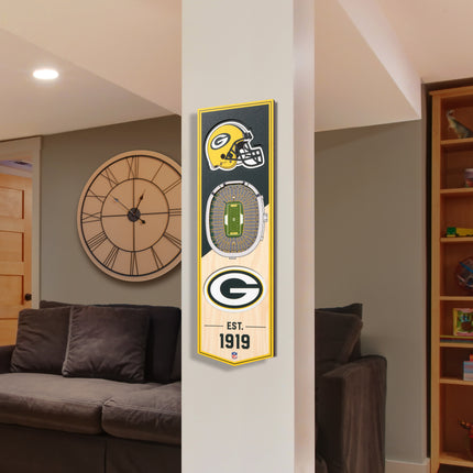 Green Bay Packers 3D Stadium 6x19 Banners