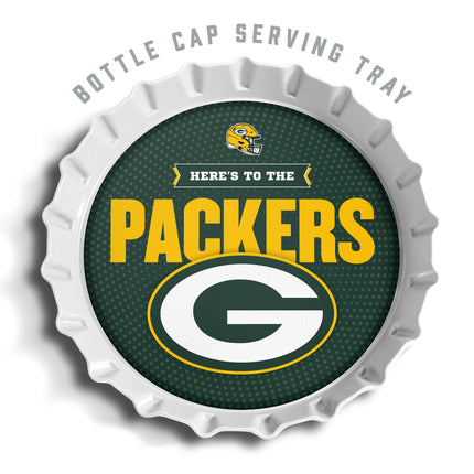 Green Bay Packers Bottle Cap Serving Tray