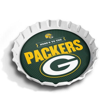 Green Bay Packers Bottle Cap Serving Tray