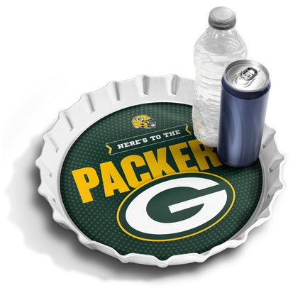 Green Bay Packers Bottle Cap Serving Tray