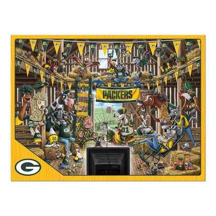 Green Bay Packers Barnyard Fans Puzzle - 500 PC