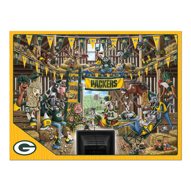 Green Bay Packers Barnyard Fans Puzzle - 500 PC
