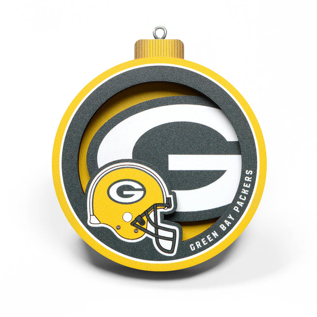 Green Bay Packers 3D Logo Series Ornament