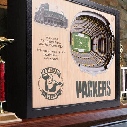 Green Bay Packers 25 Layer Stadium Art