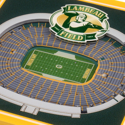 Green Bay Packers 3D Stadium View Coasters
