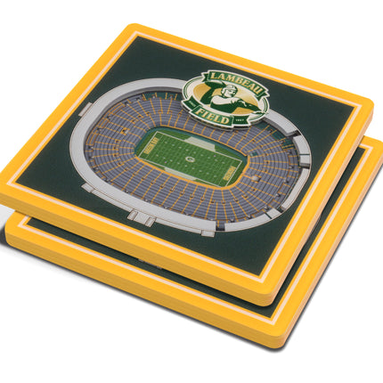 Green Bay Packers 3D Stadium View Coasters