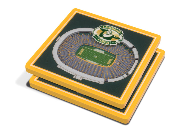 Green Bay Packers 3D Stadium View Coasters