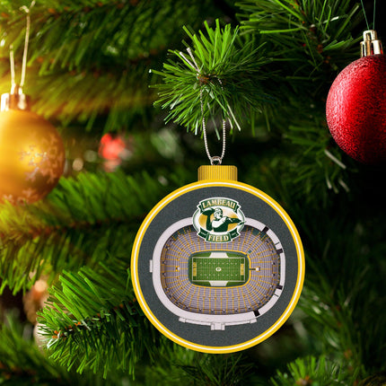 Green Bay Packers 3D StadiumView Ornaments