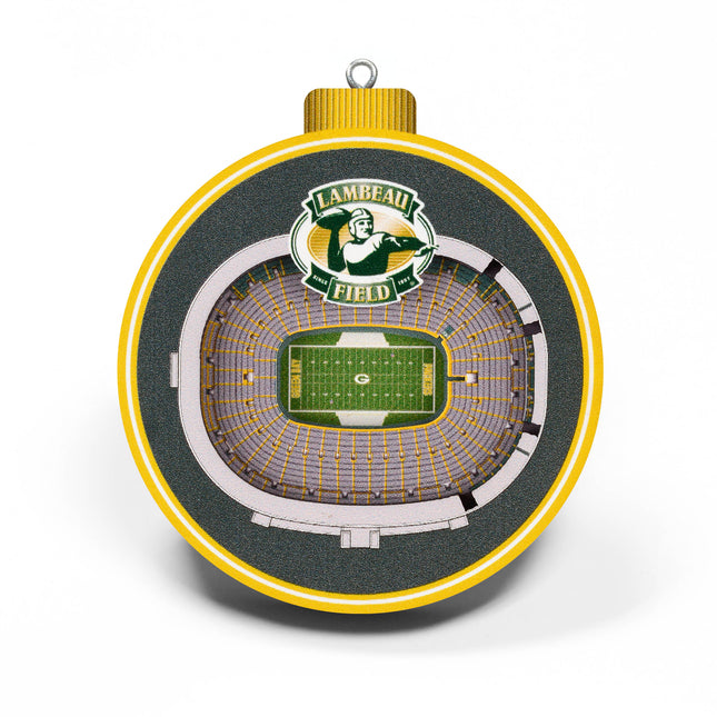 Green Bay Packers 3D StadiumView Ornaments